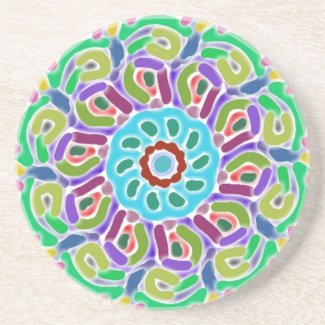Multicolored pastel Design Coasters