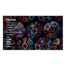 Multicolored rounds business card