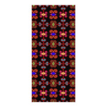 Multicolored Scrollwork Rack Card