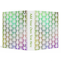 Multicolored Seahorse Pattern 3 Ring Binders