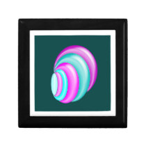 multicolored shell turquoise jewelry box