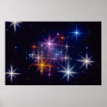 Multicolored star chasers poster
