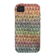Multicolored striped knitted crochet vibe iPhone 4 covers