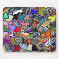 Multicolored Warped Styles Mousepad