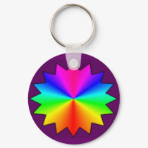 Multicolors star keychain by Zenyaris Multicolors star keychain