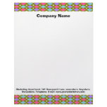Multicolour Honeycomb Customizable Letterhead