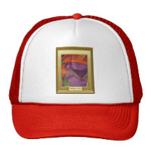 Multicoloured abstract trucker hat