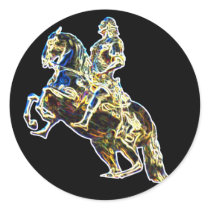 Multicoloured Statue of Horse and Rider stickers by ciararachel Multicoloured Statue of Horse and Rider stickers