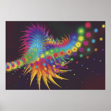 Multihued Static Field Posters