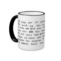 Multilingual Peace mugs