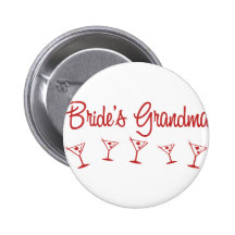 MultiMartini-BridesGrandma-Red Pinback Button