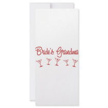 MultiMartini-BridesGrandma-Red rack cards by WeddingWorks MultiMartini-BridesGrandma-Red rack cards