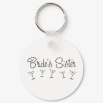 MultiMartini-BridesSister-grey keychains by WeddingWorks MultiMartini-BridesSister-grey keychains