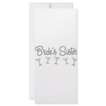 MultiMartini-BridesSister-grey Personalized Rack Card