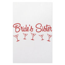 MultiMartini-BridesSister-Red Custom Stationery