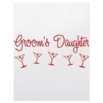 MultiMartini-GroomsDaughter-Red Personalized Letterhead