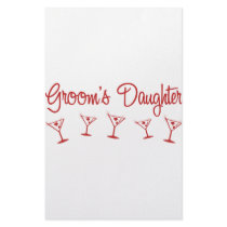MultiMartini-GroomsDaughter-Red Stationery Paper