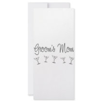 MultiMartini-GroomsMom-grey rack cards by WeddingWorks MultiMartini-GroomsMom-grey rack cards