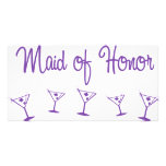 MultiMartini-MaidHonor-Purp Photo Cards