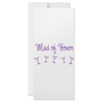 MultiMartini-MaidHonor-Purp rack cards by WeddingWorks MultiMartini-MaidHonor-Purp rack cards
