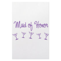 MultiMartini-MaidHonor-Purp stationery by WeddingWorks MultiMartini-MaidHonor-Purp stationery