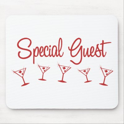 MultiMartini-SpecialGuest-Red Mouse Pads