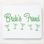 MultiMartiniBridesFriendGreen mousepads