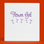 MultiMartiniFlowerGirlPurple binders