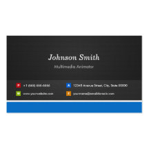 Multimedia Animator - Professional Customizable Business Card Templates