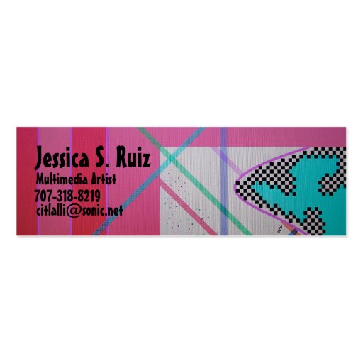 Multimedia Art Business Card Templates (front side)