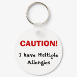Multiple Allergies Keychain