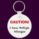 Multiple Allergies Keychain
