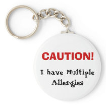 Multiple Allergies Keychain keychains