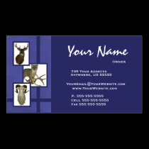 Multiple Animal Taxidermy Business Cards ~D2 Blue business cards