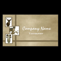 Multiple Animal Taxidermy Business Cards ~ D2 Tan business cards