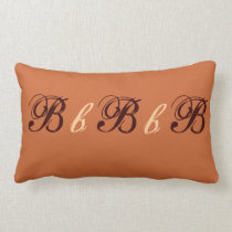 Multiple B Monogram in Brown and Beige american mojo pillows