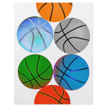 Multiple Basketballs Custom Flyer