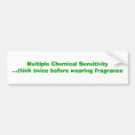 Multiple Chemical Sensitivity Bumper Sticker