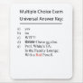 Multiple Choice Exam Universal Answer Key Mousepads