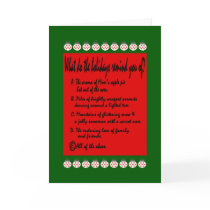 Multiple Choice: The Holidays Remind You Of? Greeting Card