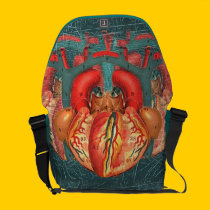Multiple heart messenger bags