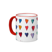 Multiple I LOVE YOU mug