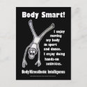 Multiple Intelligences - Body Smart postcard
