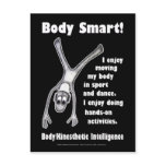 Multiple Intelligences - Body Smart Post Cards