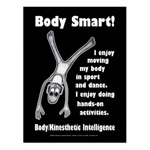 Multiple Intelligences - Body Smart Postcards