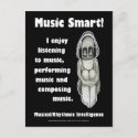 Multiple Intelligences - Music Smart postcard