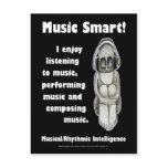 Multiple Intelligences - Music Smart postcards