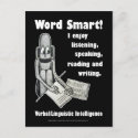 Multiple Intelligences - Word Smart postcard