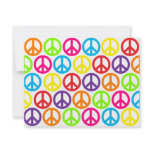 Multiple Multicolor Peace Signs Announcement