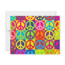 Multiple Multicolor Peace Signs Announcements